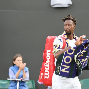 Gaël Monfils (France) lors du Tournoi de tennis de Wimbledon 2019 à Londres, Royaume Uni, le 1er juillet 2019. © Chryslene Caillaud/Panoramic/Bestimage