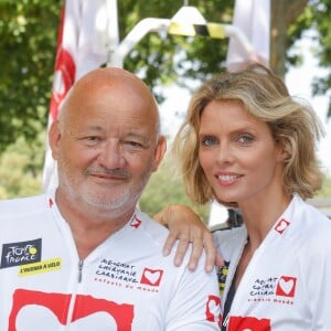 Sylvie Tellier et son beau-père Eric Ligneron lors de l'Etape du Coeur 2019 au profit de l'association "Mécénat Chirurgie Cardiaque" à Nîmes. Le 23 juillet 2019 © Christophe Clovis / Bestimage