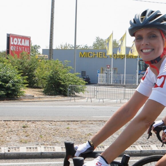 Sylvie Tellier - Personnalités lors de l'Etape du Coeur 2019 au profit de l'association "Mécénat Chirurgie Cardiaque" à Nîmes. Le 23 juillet 2019 © Christophe Clovis / Bestimage