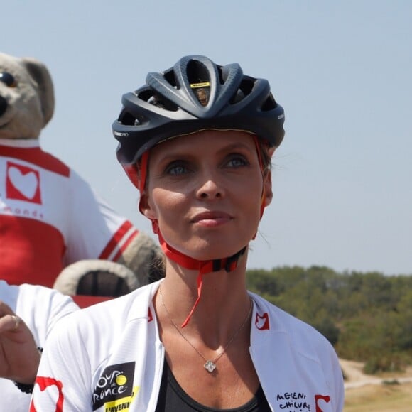 Sylvie Tellier - Personnalités lors de l'Etape du Coeur 2019 au profit de l'association "Mécénat Chirurgie Cardiaque" à Nîmes. Le 23 juillet 2019 © Christophe Clovis / Bestimage