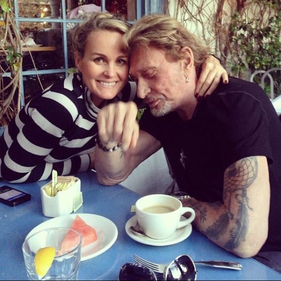 Laeticia et Johnny Hallyday sur Instagram le 1er février 2013.