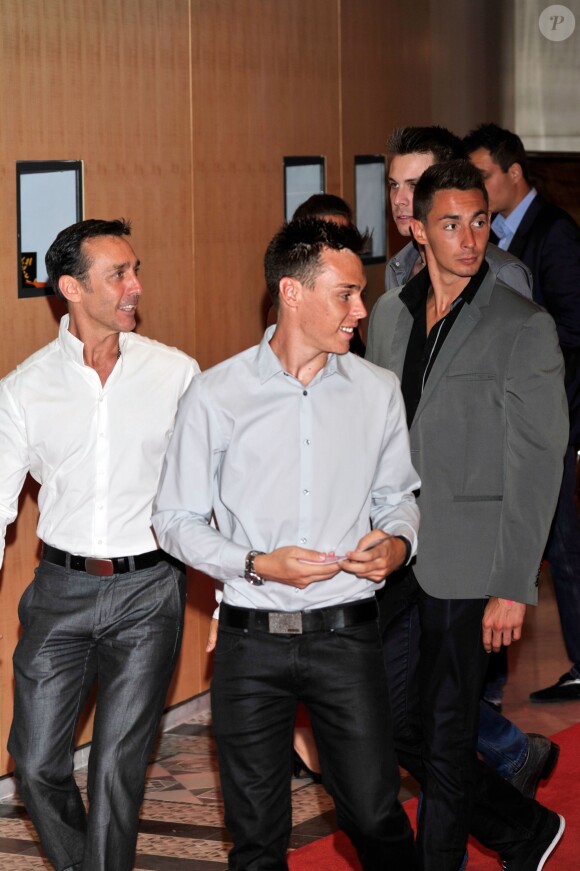 Daniel Ducruet et ses fils Louis et Michael - Finale du "Million Dollar Super Four" organise par Mike Wittstock a Monaco, le 13 juillet 2013