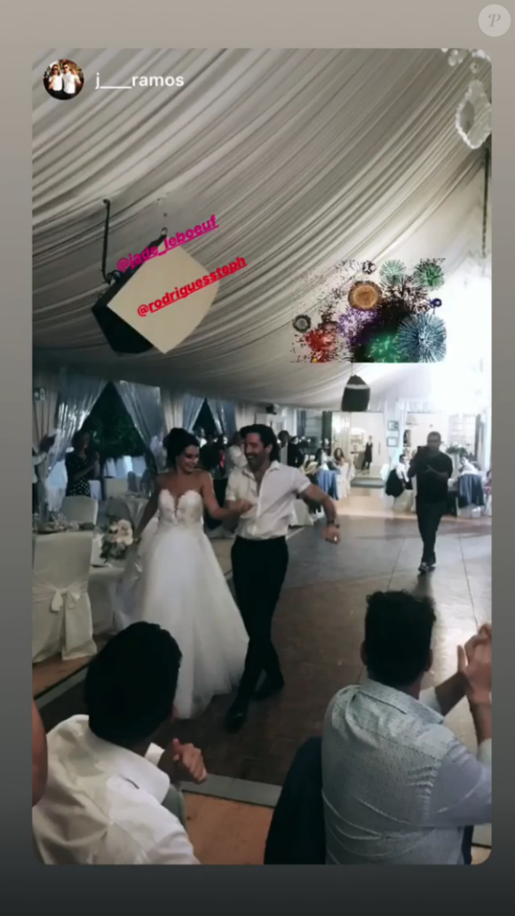 Le second mariage de Jade Leboeuf avec Stéphane Rodriguez, le 12 juillet 2019 à Toulon.
