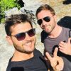 Christophe Beaugrand et son mari Ghislain - Instagram, 01 aout 2018