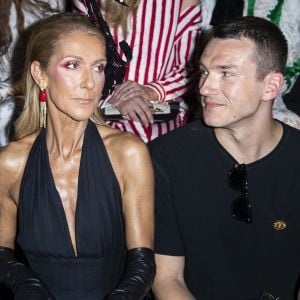 Céline Dion et Pepe Munoz - People au défilé Schiaparelli haute couture Automne-Hiver 2019/2020 à Paris le 1er juillet 2019. © Olivier Borde/Bestimage