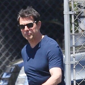 Exclusif - Tom Cruise a été aperçu sur le tournage de 'Top Gun 2' à Los Angeles. Il y a peu de temps, Justin Bieber a défié l'acteur sur les réseaux sociaux : Il voulait montrer ses compétences sur le ring de boxe. Malheureusement, il semblerait pour Justin que Tom soit complétement indifférent. Une manière pour l'acteur de rester occupé, le 3 juillet 2019.