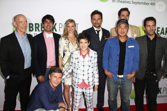 Jeremy Sisto, Gene Hong, J.K. Simmons, Amy Smart, David Walton, Joshua Rush - Avant-première du film "Break Point" à Hollywood, le 27 août 2015.