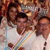 Karine Ferri et son mari Yohann Gourcuff passent de belles vacances à Cannes. Août 2019.