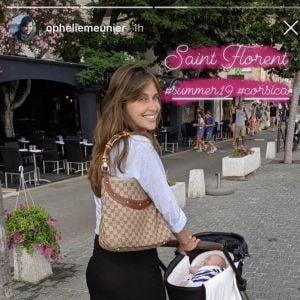 Ophélie Meunier a partagé cette photo d'elle et de son fils Joseph en Corse, en story sur Instagram le 7 août 2019.