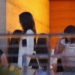 Exclusif - Kendall Jenner est allée diner avec son père Caitlyn Jenner au restaurant Nobu à Malibu, Los Angeles, le 8 août 2019.