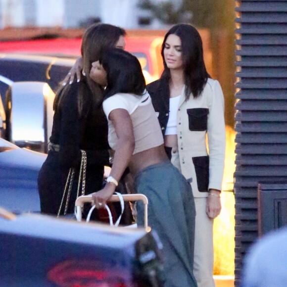 Exclusif - Kendall Jenner est allée diner avec son père Caitlyn Jenner au restaurant Nobu à Malibu, Los Angeles, le 8 août 2019.