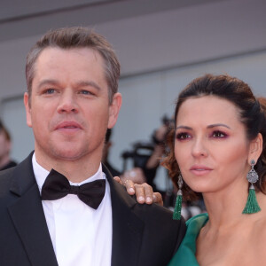Matt Damon et sa femme Luciana à la première de "Suburbicon" au 74ème Festival International du Film de Venise (Mostra), le 2 septembre 2017.