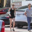Matt Bellamy et sa compagne Elle Evans ont été aperçus dans les rues de Malibu, le 25 aout 2018.