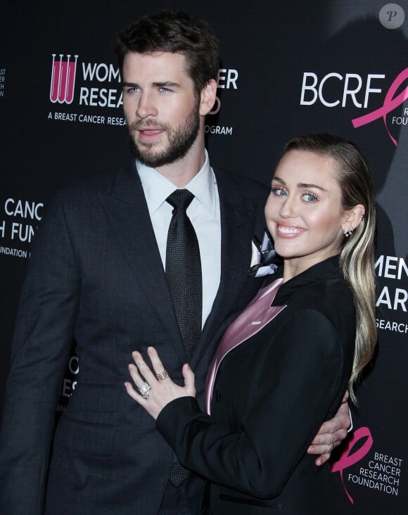 Miley Cyrus et son mari Liam Hemsworth à la soirée caritative The Women's Cancer Research Fund's An Unforgettable Evening à Beverly Hills, le 28 février 2019
