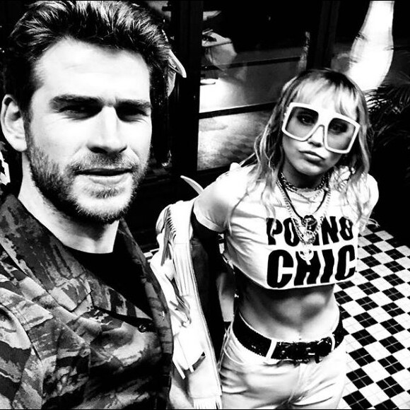 Liam Hemsworth et Miley Cyrus sur Instagram le 2 juin 2019.