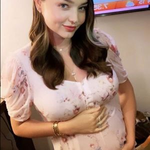 Miranda Kerr, enceinte de son troisième enfant. Juin 2019.