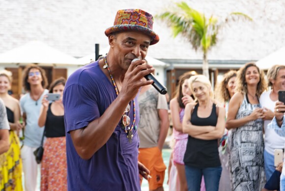 Exclusif - Yannick Noah lors du St-Barth Family Festival 2019 à l'hôtel Manapany sur l'île de Saint-Barthélemy, Antilles française, France, le 8 août 2019. © Xavier Merchet-Thau/PhotoStBarth/Bestimage