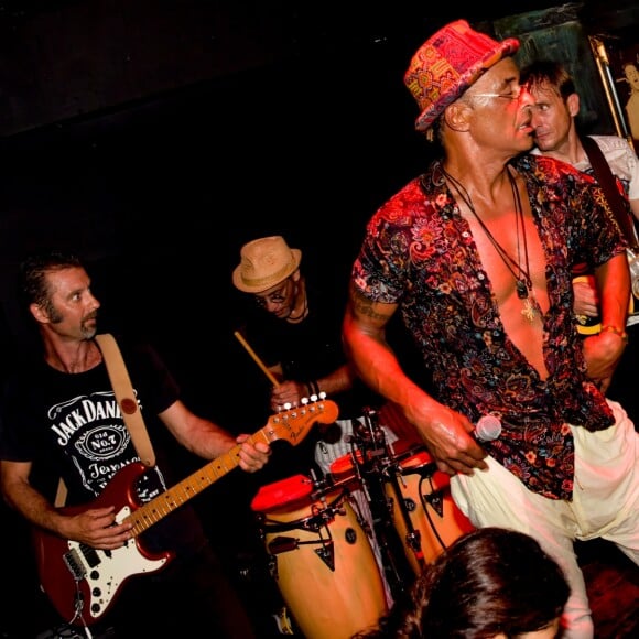 Exclusif  - Yannick Noah lors de la soirée d'ouverture du St-Barth Family Festival 2019 au restaurant "Le Ti' St Barth" sur l'île de Saint-Barthélemy, Antilles française, France, le 8 août 2019. © Xavier Merchet-Thau/PhotoStBarth/Bestimage