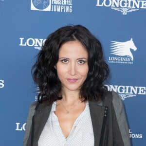 Fabienne Carat lors du Longines Paris Eiffel Jumping au Champ de Mars à Paris le 2 juillet 2017.