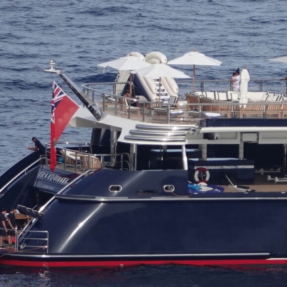 Exclusif - Le clan Jenner en vacances sur le yacht Tranquility à Portofino en Italie, le 13 août 2019.