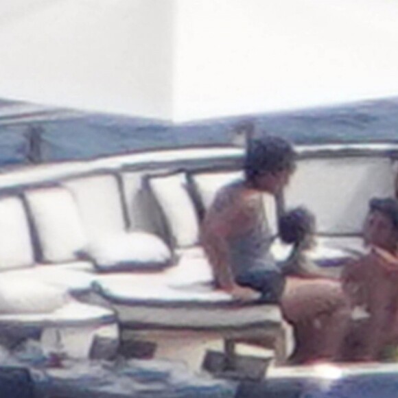 Exclusif - Le clan Jenner en vacances sur le yacht Tranquility à Portofino en Italie, le 13 août 2019.