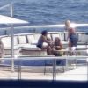 Exclusif - Le clan Jenner en vacances sur le yacht Tranquility à Portofino en Italie, le 13 août 2019.