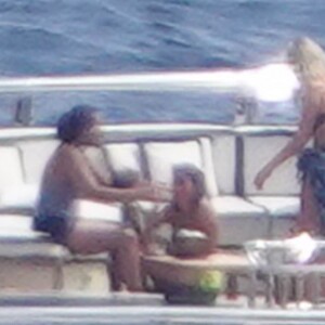 Exclusif - Le clan Jenner en vacances sur le yacht Tranquility à Portofino en Italie, le 13 août 2019.