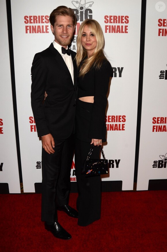 Karl Cook, Kaley Cuoco - Soirée de clôture de la série Big Bang Theory à l'hôtel Langham Huntington à Pasadena, le 1er mai 2019.