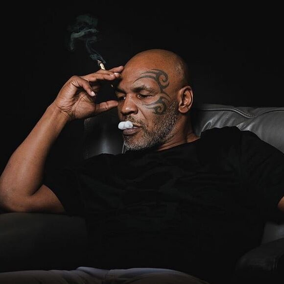 Mike Tyson s'est lancé dans la production de cannabis et a créé la ferme Tyson Ranch. Juillet 2019.