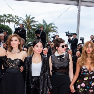 Benoit Magimel, guest, Clotilde Courau (Robe Elie Saab), Mina Farid, Rebecca Zlotowski, Zahia Dehar, guest, Henri-Noël Tabary - Montée des marches du film "A Hidden Life" lors du 72ème Festival International du Film de Cannes. Le 19 mai 2019 © Borde / Bestimage