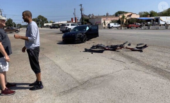 Tony Parker a été victime d'un accident de voiture à San Antonio (Texas) jeudi 15 août 2019.