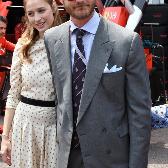 Pierre Casiraghi et sa femme Beatrice Borromeo Casiraghi - People lors du 77 ème Grand Prix de Formule 1 de Monaco le 26 Mai 2019.