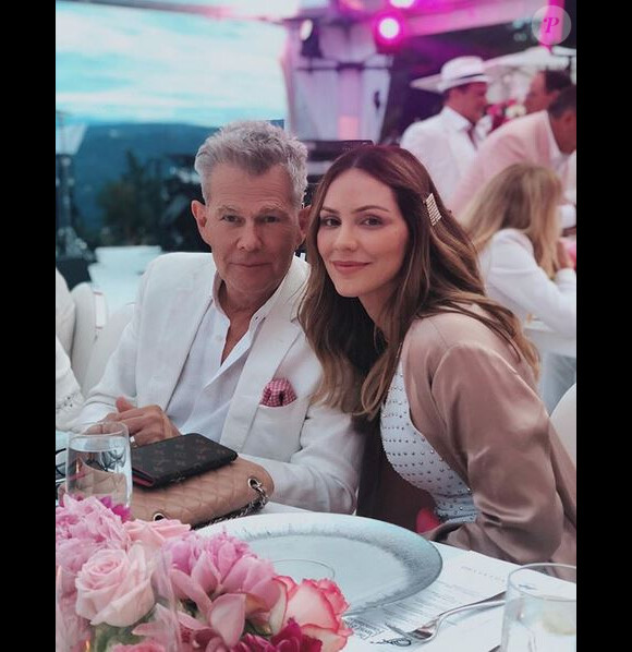 Katharine McPhee Foster et son mari David Foster. Août 2019.
