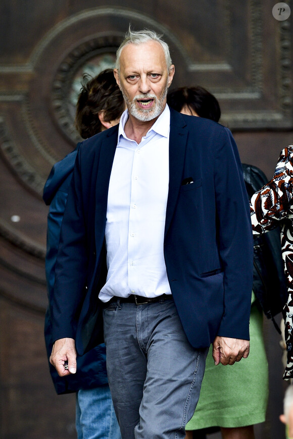 Tom Novembre - Obsèques de Jean-Pierre Mocky en l'église Saint-Sulpice à Paris. Le 12 août 2019.