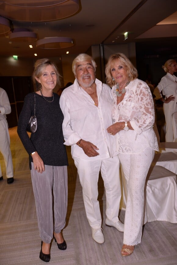 Exclusif - Mario Adorf et sa femme Monique lors de l'anniversaire de Massimo Gargia (79 ans) à l'hôtel de Paris Saint-Tropez, Côte d'Azur, France, le 20 août 2019. © Rachid Bellak/Bestimage