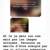 Vaimalama Chaves a partagé des captures d'écran sur Instagram pour se plaindre des messages injurieux et des photos d'hommes nus qu'elle reçoit. Le 21 août 2019.