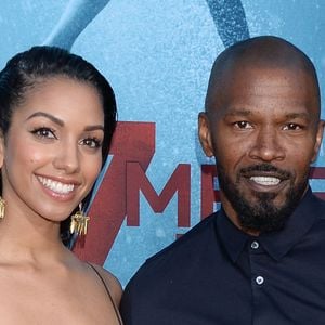 Corinne Foxx (Corinne Bishop) et son père Jamie Foxx à l'avant-première du film "47 Meters Down: Uncaged" au Regency Village Theater à Westwood, Los Angeles, le 13 août 2019.