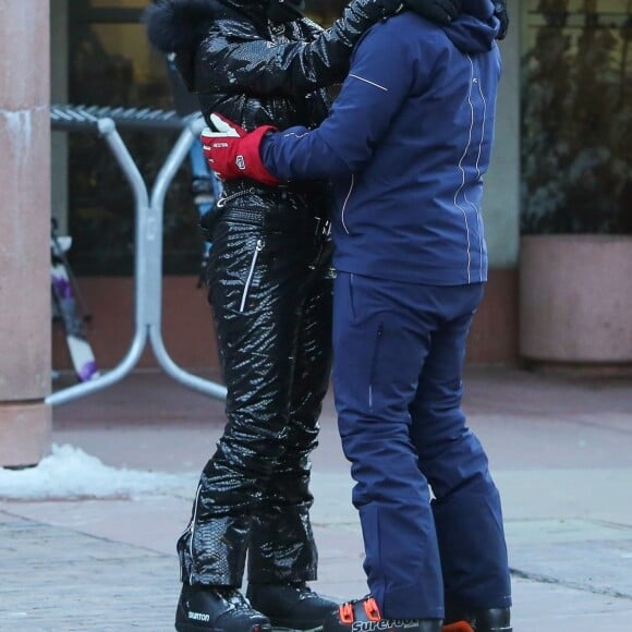 Orlando Bloom et sa compagne Katy Perry font du ski à Aspen, le 2 janvier 2019.