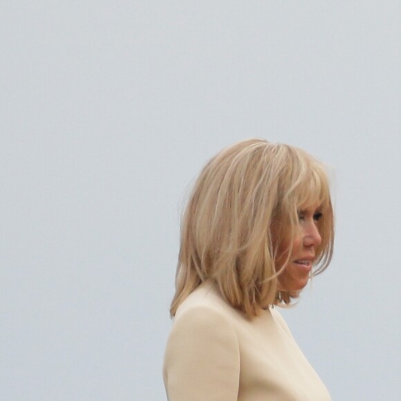 La Première Dame Brigitte Macron et la Première Dame Melania Trump lors de l'accueil informel au sommet du G7 à Biarritz, France, le 24 août 2019. © Thibaud Moritz/Pool/Bestimage