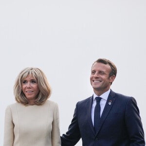 Le président français Emmanuel Macron et sa femme la Première Dame Brigitte Macron lors de l'accueil informel au sommet du G7 à Biarritz, France, le 24 août 2019. © Thibaud Moritz/Pool/Bestimage