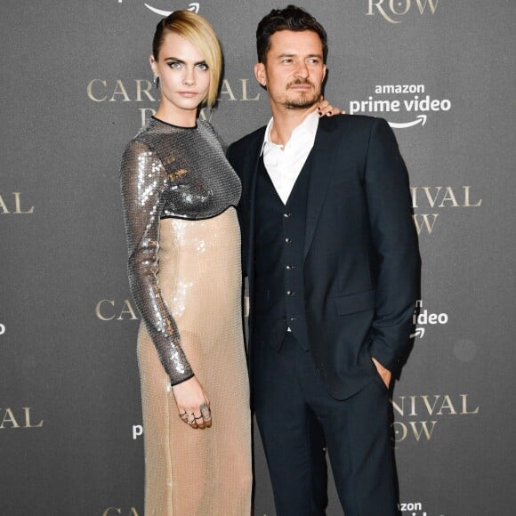 Cara Delevingne et Orlando Bloom - Soirée de présentation de la série "Carnival Row" au cinéma Astor Movie Odeon à Berlin, le 26 août 2019 © Future-Image via Zuma/Bestimage