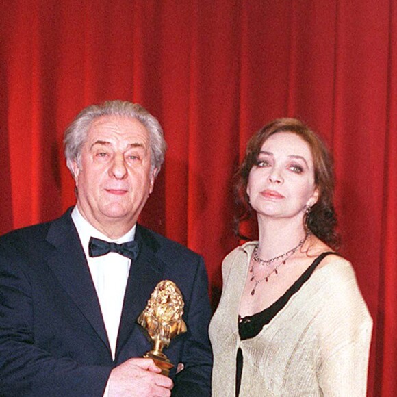 Michel Aumont et Marie Laforêt lors de smolières en 1999