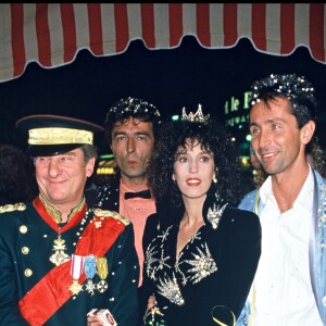 Michel Aumont, Anémone et Thierry Lhermitte le 09/10/1985.