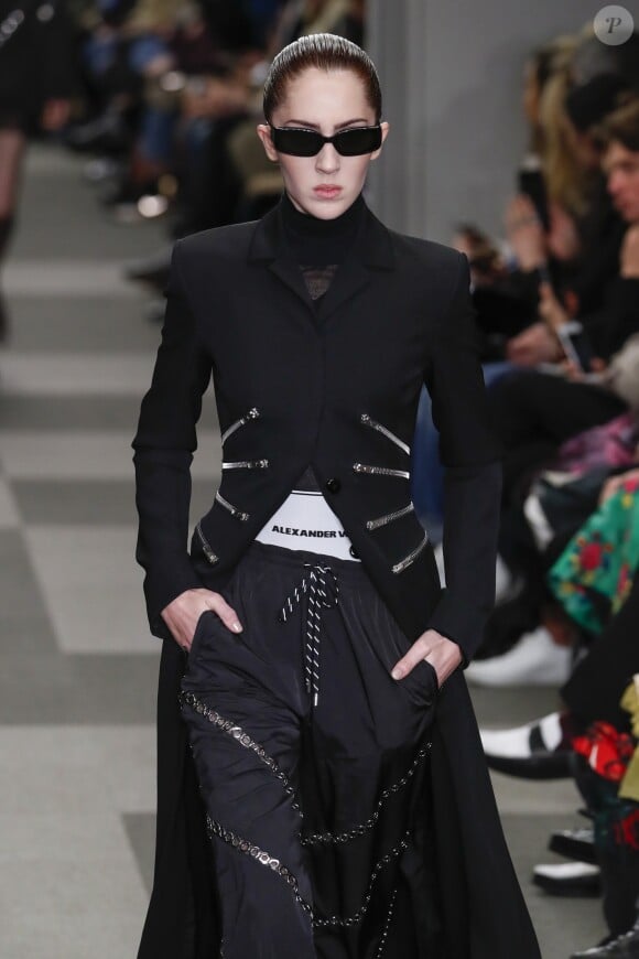Teddy Quinlivan - Défilé de mode Alexander Wang collection prêt-à-porter Automne-Hiver 2018 lors de la fashion week à New York, le 11 février 2018.