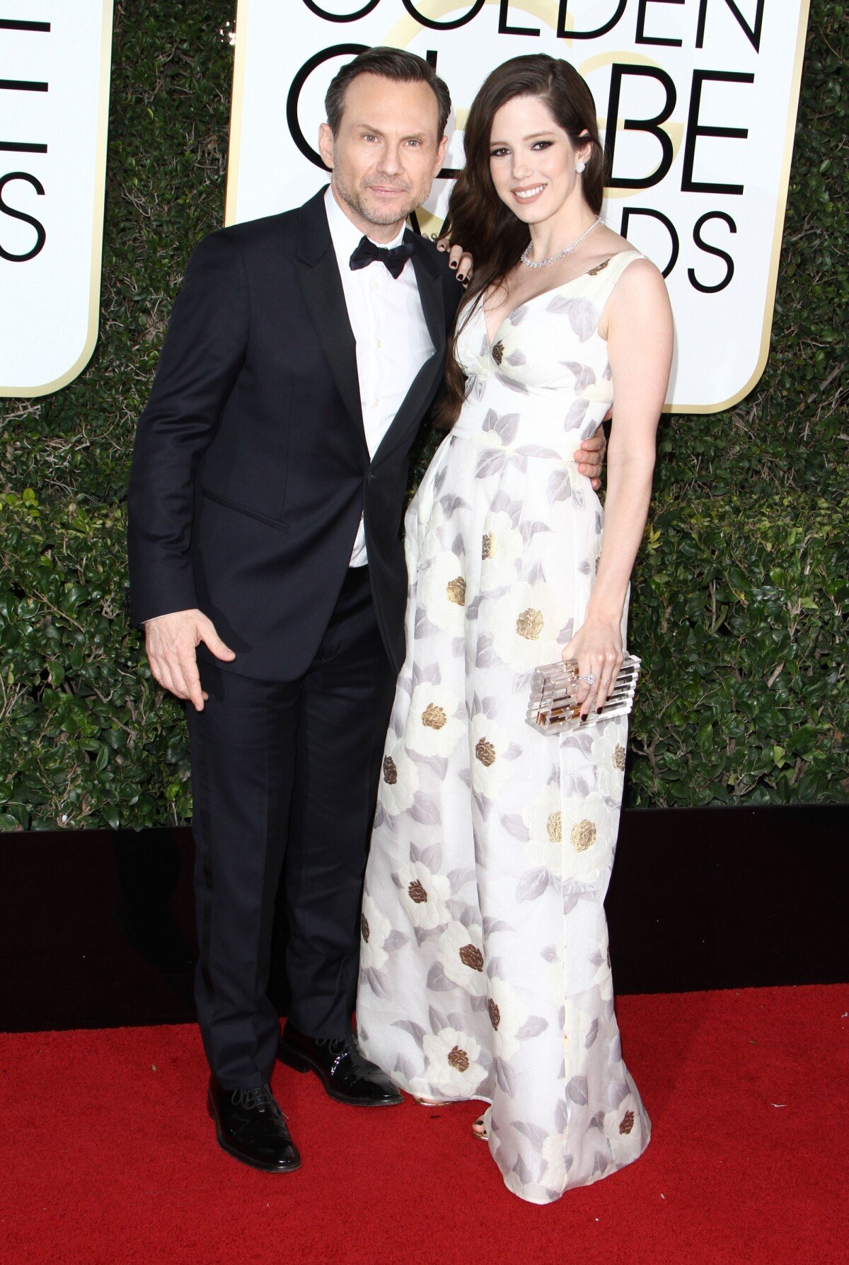 Photo : Christian Slater et sa femme Brittany Lopez - 74e cérémonie