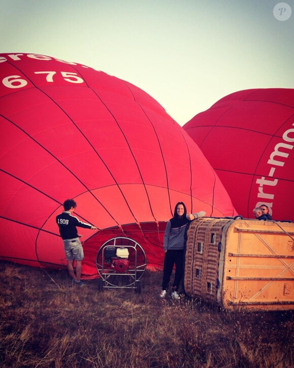 Clo de "Koh-Lanta" fait un tour de montgolfière, le 1er septembre 2019, sur Instagram