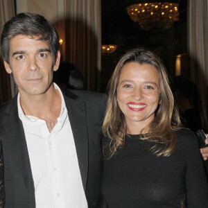 Xavier de Moulins et sa femme Anaïs, à Paris, le 19 mars 2012.
