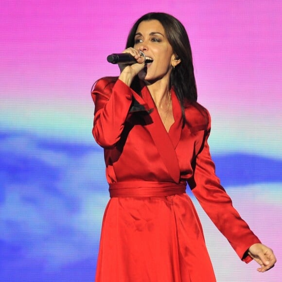 Exclusif - Jenifer Bartoli lors de l'enregistrement de l'émission "La Chanson de l'Année 2019" aux Arènes de Nîmes, le 16 mai 2019. © Guillaume Gaffiot/Bestimage