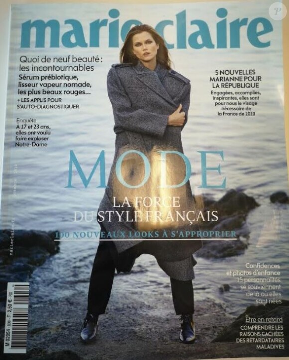 Couverture du magazine "Marie Claire", numéro d'octobre 2019.