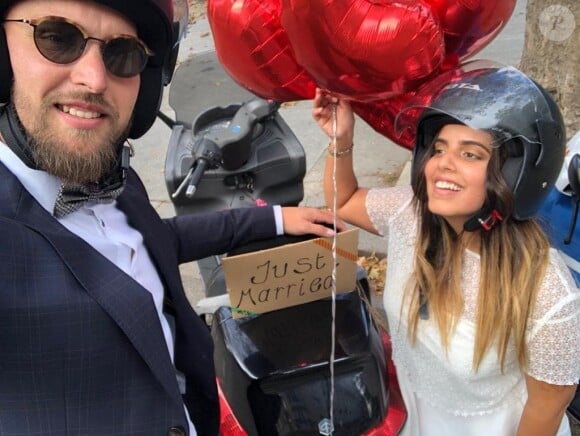 Inès Reg et son mari Kévin sur Instagram.